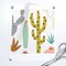 Mod Desert Cactus Garden Succulent Midcentury Modern Botanical Nature Custom Removable Wallpaper by Spoonflower Peel & Stick Wallpaper 2FT Wide
